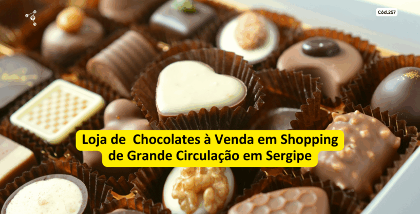 loja de chocolates à venda