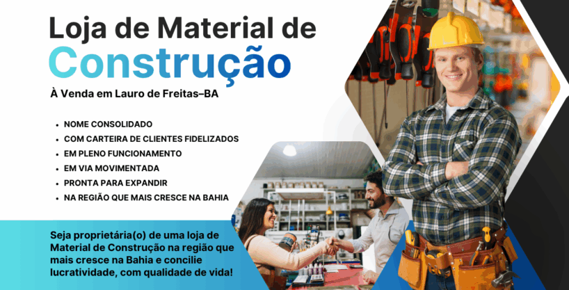 Loja de Material de Construção à Venda